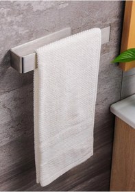 Resim Paslanmaz Çelik Havluluk / Yapışkanlı Sistem / Havluluk Gümüş 