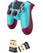 Resim OEM Pc - Telefon Uyumlu Dualshock 4 V2 Wireless Gamepad Kablosuz Oyun Kolu +v5.0 Usb Bluetooth Dongle 