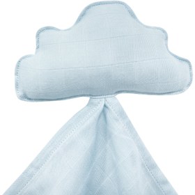 Resim %100 Organik Pamuk Müslin Uyku Arkadaşı Mavi 