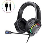 Resim Lecoo HT403 3.5mm Jack + USB RGB Siyah Gaming Oyuncu Kulaklığı 