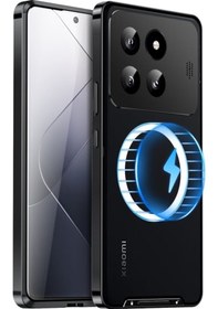 Resim Xiaomi 14 Pro Aromaterapi Manyetik Metal Telefon Kılıfı 