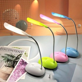Resim 4 Renkli Katlanabilir Taşınabilir LED Masa Lambası - Göz Bakımı, Öğrenci Öğrenmesi, Okuma, Pil ile Çalışır 