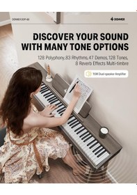 Resim Donner Ddp-60 Dijital Piyano Gray Wood Grain 