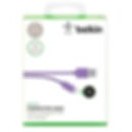 Resim Belkin F2CU012BT2M-PUR USB kablo 2.0 USB A Micro-USB B, 2m, Mor 