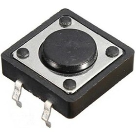 Resim Powermaster Ic-202 12x12x3.5 Mm 4 Pinli Tact Switch Yuvarlak Buton 