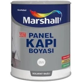 Resim Marhsall Solvent Bazlı Panel Kapı Ve Ahşap Boyası 2,5 Lt Beyaz 