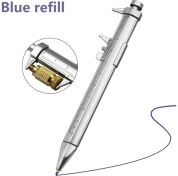 Resim Liyao Blue-1pc Çok Fonksiyonlu Kaliper Kalem 0-100 Sürmeli Kumpas Rulo Tükenmez 1.0mm Plastik Öğrenci Kırtasiye Hediye Ölçme Aletleri (Yurt Dışından) 