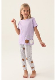 Resim Arnetta Brunch Lila Kız Çocuk Pijama Takımı 5274-42747 Lila 