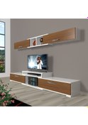 Resim Decoraktiv Flex 5 Slm Tv Ünitesi Tv Sehpası Beyaz - Ceviz 
