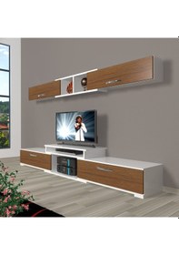 Resim Decoraktiv Flex 5 Slm Tv Ünitesi Tv Sehpası Beyaz - Ceviz 