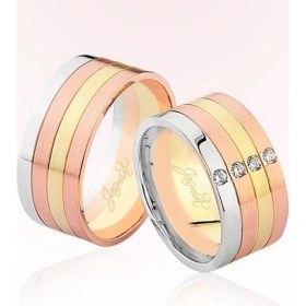 Resim Harem Altın Dört Sıralı Altın Alyans 1805 