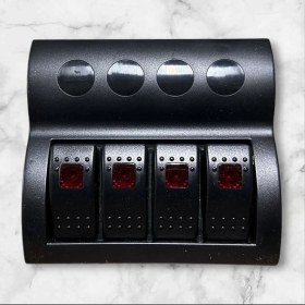 Resim Marıne Tekne Karavan Tuş Paneli 4'lü 