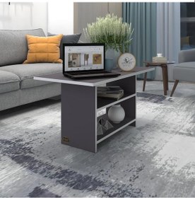 Resim Kenzlife orta salon sehpası dallas gri 060*090*50 yemek masası 