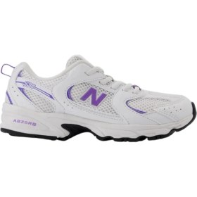 Resim New Balance Beyaz - Mor Kız Çocuk Yürüyüş Ayakkabısı 530 PZ530CI-NB Lifestyle Pre-School 