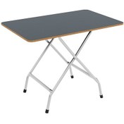Resim Katlanır Masa Ve 2 Adet Sandalye Seti Füme 50 x 80 -1133 