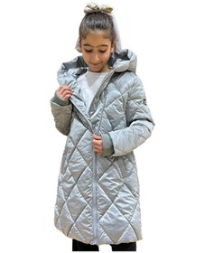 Resim Benitto Kids Kız Çocuk Kapüşonlu Kaban 51329 Gri 