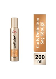 Resim Wellaflex Curls Definition Bukle Belirginleştirici Güçlü Tutuş Saç Köpüğü Strong Hold 200 ML 