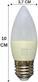 Resim Osaka LED Ampul, 7W (50W), 6500K Beyaz Işık, E27 Duy, 2 Adet 