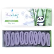 Resim Novibaby 5'li Bambu Yenidoğan Bebek Çorabı I Purple I 0-6 ay 