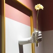 Resim 1 Adet Çağdaş Geometrik Reçine Duvar Vazosu - El Tutma Tasarımı, Taze Çiçekler için Duvara Monte Edilebilir Çiçeklik, Modern Ev & Otel Dekoru, Elektrik Gerekmez, Oda Dekorasyonu Çiçek Vazo, Otel Aksesuarları, Sanatsal Çiçekli Dekor 