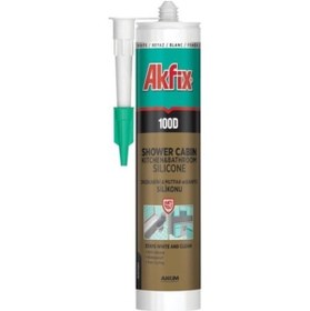 Resim Akfix 100d Duşakabin Silikonu Şeffaf 280 ml 