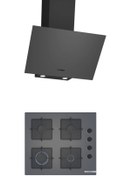 Resim Bosch Gri 2 li Ankastre Set 322 ( DWK64PJ70T - POP6C9P30O ) 