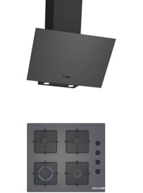 Resim Bosch Gri 2 li Ankastre Set 322 ( DWK64PJ70T - POP6C9P30O ) 