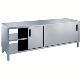 Resim Electrolux Professional Pass-Through Dolaplı Çalışma Tezgahı 1 Raflı Ve 4 Kayar Kapılı 1800 MM MTND1800PN 