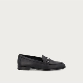 Resim Nero Black Oxford / Klasik Kadın 94m5 Frau Mousse Leather Loafers Siyah 