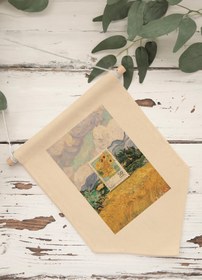 Resim Salon Pinterest Duvar Dekoru, Van Gogh Sanat Serisi, Kanvas Flama Askılı Duvar Örtüsü NO:412 - Renkli - 2 / 70 x 100 
