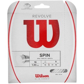 Resim Wilson Revolve Spin 1,30 mm. Tekli Raket Kordajı 12,2 metre Beyaz 