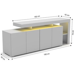 Resim Luma Ledli Konsol Beyaz 