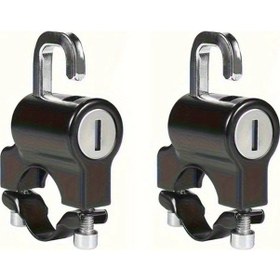 Resim Hightower Sportulı 2'li Siyah Motosiklet Gidon Kilitleri - Hırsızlık Önleyici Çelik Kilit 