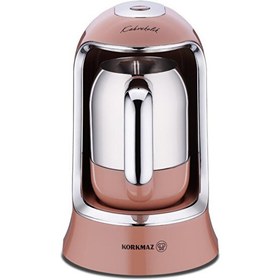Resim Korkmaz A860-17 Kahvekolik Otomatik Kahve Makinesi Mocha - Krom 
