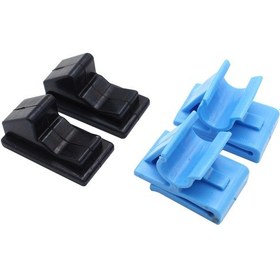 Resim Folinda Holden Vy Vz Wk Wl İçin 4'lü Plastik Eldiven Kutusu Tampon Blokları - Siyah+mavi Yeni Malzeme -- 