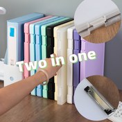 Resim 2'si 1 Arada Bambu Lifli Pano Büyük Kapasiteli Depolama - A4 Belgeler, Çizim & Düzenleme için Çok Fonksiyonlu Yazı Tahtası - Karışık Renkler 