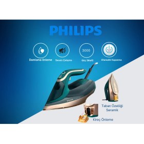 Resim Phılıps 260 G Turbo Buharla En Inatçı Kırışıklıklara Karşıazur Buharlı Ütü 