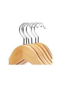 Resim Eveşyası 12 Adet Cilalı Ahşap Askı Ahşap Elbise Askısı Ahşap Kıya 