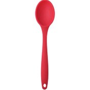 Resim Kitchen Design Lab Kırmızı Silikon Kaşık Büyük Boy Yanmaz Yapışmaz Silikon Kaşık Kırmızı 1 Adet 27 CM 