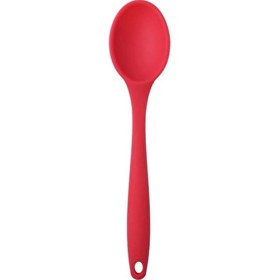 Resim Kitchen Design Lab Kırmızı Silikon Kaşık Büyük Boy Yanmaz Yapışmaz Silikon Kaşık Kırmızı 1 Adet 27 CM 