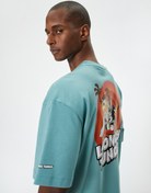 Resim Looney Tunes Oversize Tişört Lisanslı Arkası Baskılı 