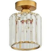 Resim Opulentliving Novahub Modern Kristal Tavan Lambası - Yatak Odası, Banyo, Koridor İçin Altın Altın/ Altın 