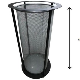 Resim Arı Metal Fileli Paslanmaz Şemsiyelik Siyah Gümüş 