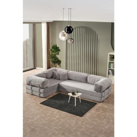 Resim Legom Lucas Aktivite Koltuğu Yatak Olabilen Çok Amaçlı Kanepe L Koltuk Gri 