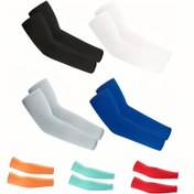 Resim Yazlık Dış Mekan Bisiklet UV Koruma Kol Kılıfları, Erkekler için Hızlı Kuruyan Kamuflaj Spor Kol Kapakları, Spandeks ve Polyester 