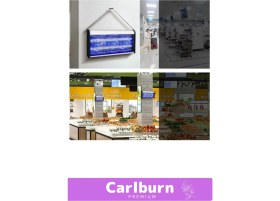 Resim Premium Yükseltmiş Güç Çift Florasan Elektrikli Uv Zincirli Askılı Sinek Sivrisinek Öldürücü 2200V 