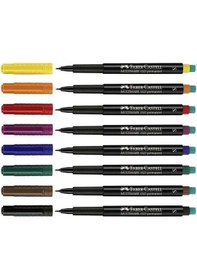 Resim Faber-Castell Multimark 1523 S Permanent 0.4 MM 8'li Asetat Kalemi 