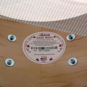 Resim Ludwig Classic Maple White Marine Pearl 6.5x14 Trampet 