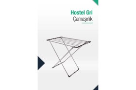 Resim Kalın Borulu Otel Tipi Çamaşır Kurutmalık, Dayanıklı ve Pratik Kullanım 