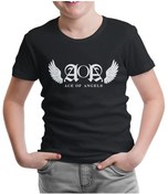 Resim Aoa - Wings Siyah Çocuk Tshirt 